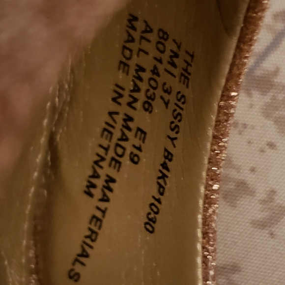 🆕 NWOT Katy Perry The Sissy Gold Glitter Heel - Picture 6 of 7